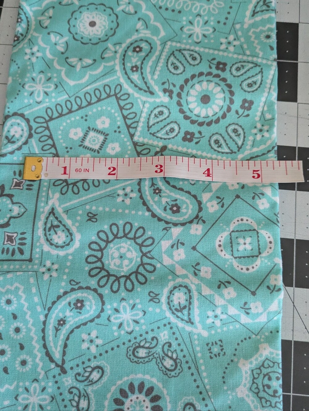 Bandana Print Cotton Fabric 2 Yards